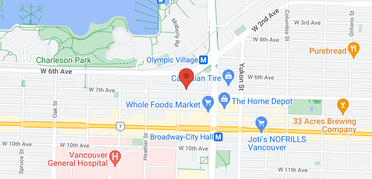map of 530 W 7TH AVENUE